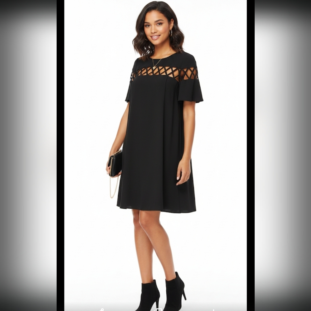 Torrid black women's pullover tunic dress size 0 - Picture 15 of 15